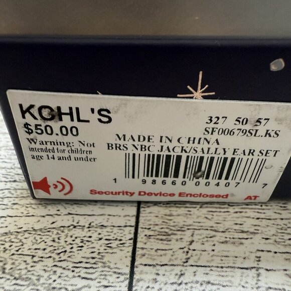 Jack Skeleton Sally Burton Nightmare Before Christmas Earrings Scaring is Caring - Picture 4 of 6